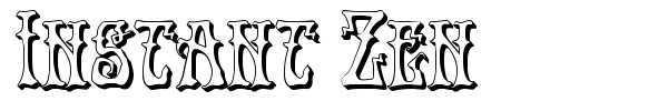 Instant Zen font preview