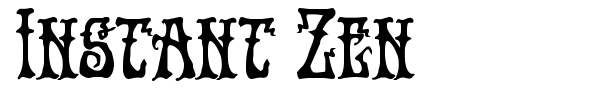 Instant Zen font preview