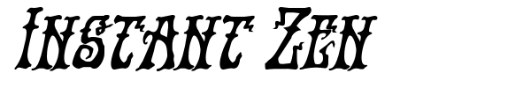 Instant Zen font preview