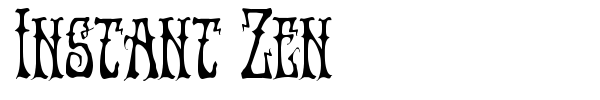 Instant Zen font preview