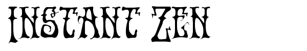 Instant Zen font preview