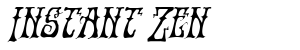 Instant Zen font preview