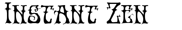 Instant Zen font preview