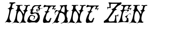 Instant Zen font preview