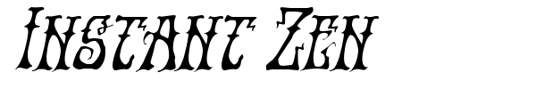 Instant Zen font preview