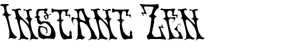 Instant Zen font preview