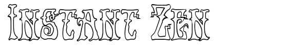 Instant Zen font preview
