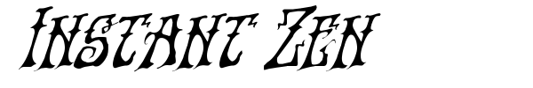 Instant Zen font preview