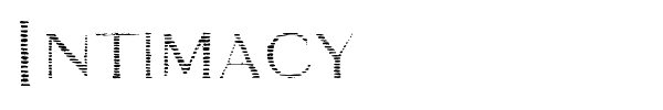Intimacy font