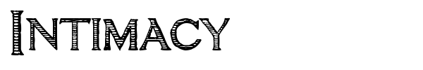 Intimacy font preview