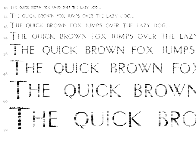 Intimacy font waterfall