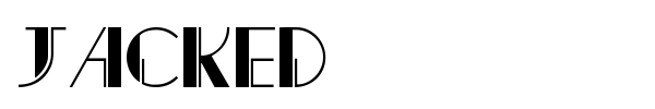 Jacked font