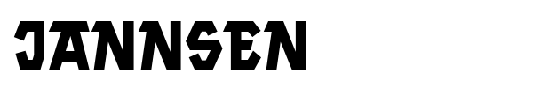 Jannsen font
