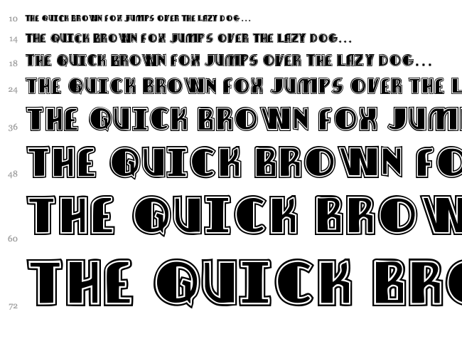 Jazz Club font waterfall