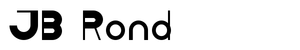 JB Rond font