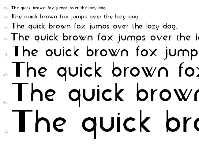 JB Rond font waterfall