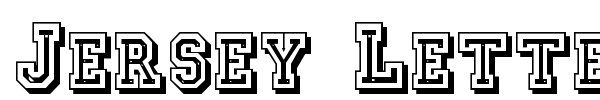 Jersey Letters font