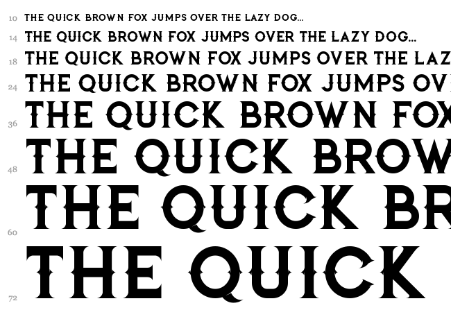 Jibril font waterfall