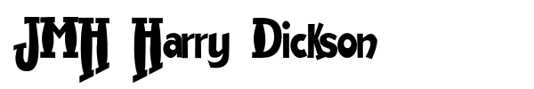 JMH Harry Dickson font preview