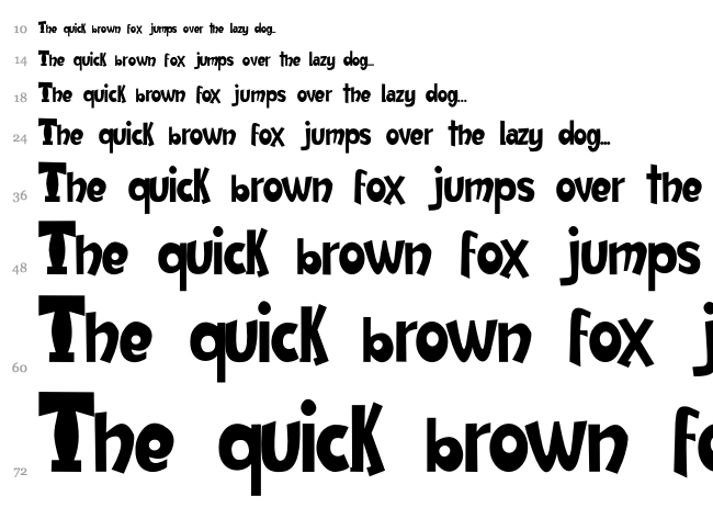 JMH Harry Dickson font waterfall