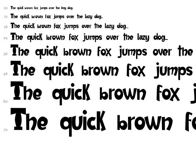 JMH Harry Dickson font waterfall