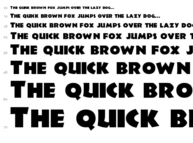 Jungle Fever font waterfall
