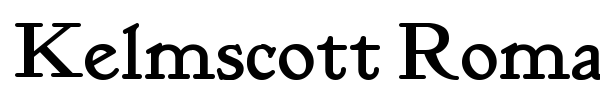 Kelmscott Roman font
