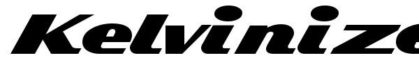 Kelvinized font preview