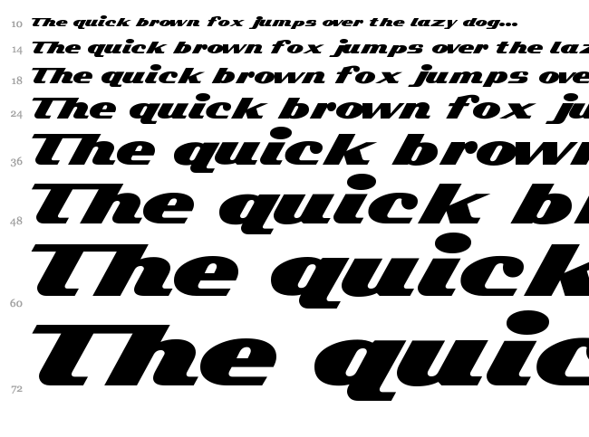 Kelvinized font waterfall