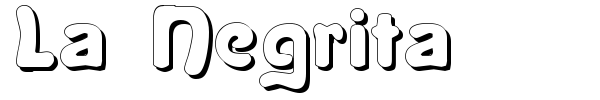 La Negrita font