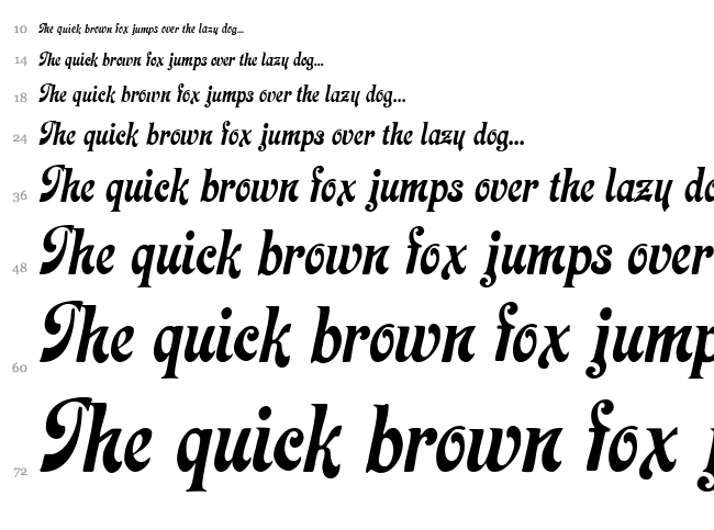 Laclede CAT font waterfall