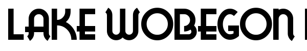 Lake Wobegon NF font