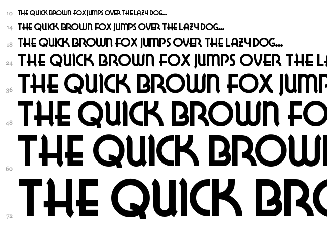Lake Wobegon NF font waterfall