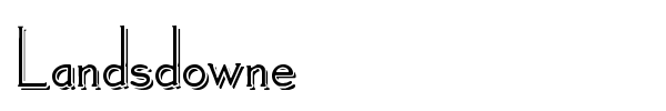 Landsdowne font