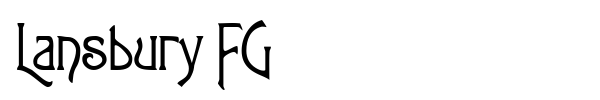 Lansbury FG font