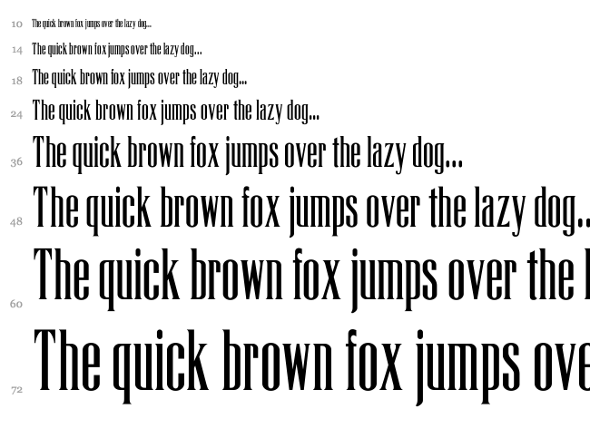 La Tribune CP font waterfall
