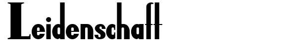Leidenschaft font