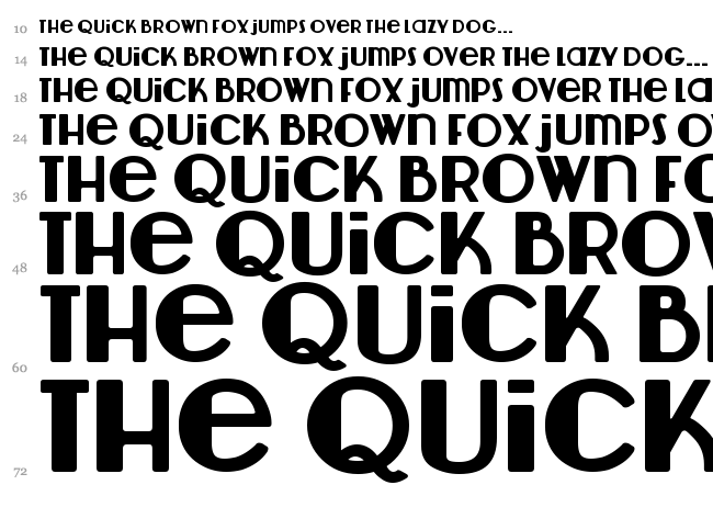 Lemondrop font waterfall