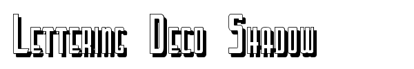 Lettering Deco Shadow font