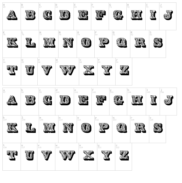  font map