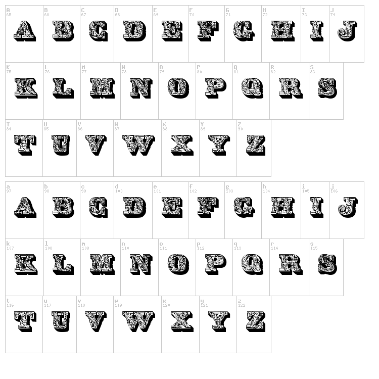  font map