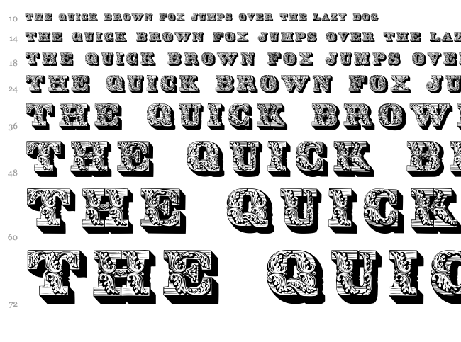  font waterfall