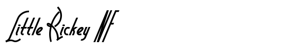 Little Rickey NF font