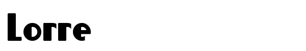 Lorre font