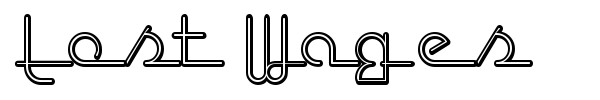 Lost Wages font