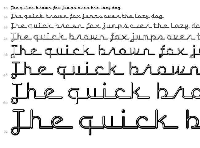 Lost Wages font waterfall