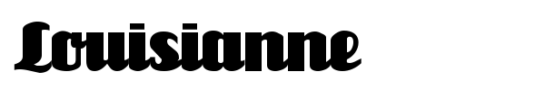 Louisianne font preview
