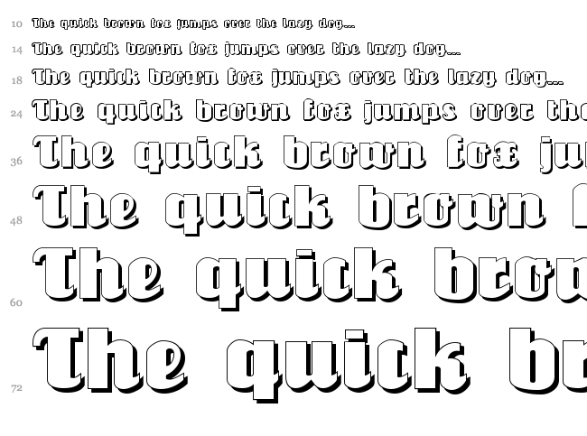 Louisianne font waterfall
