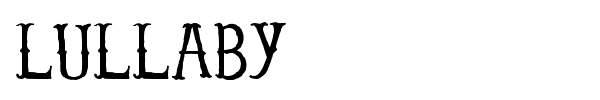 Lullaby font