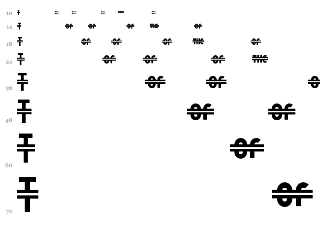 Luncheonette font waterfall